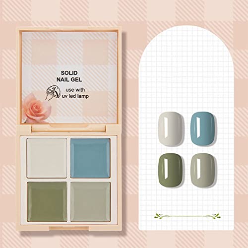 Четири цврста боја на ноктите лак лепак за лепак за лепак за лепак за нокти Јапонски конзервирана салон за салон за салон за полски лак