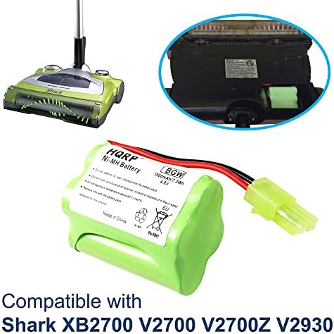 HQRP батерија компатибилна со ајкула XB2700 V2700 V2700Z V2930 Пол и чистач на теписи Евро-Про XB27OO V27OO V293O