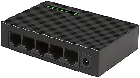 Конектори 5 порти RJ45 Ethernet Брз прекинувач за мрежен прекинувач 10/100Mbps Приклучок и репродукција на конвертор на адаптер за фабрички