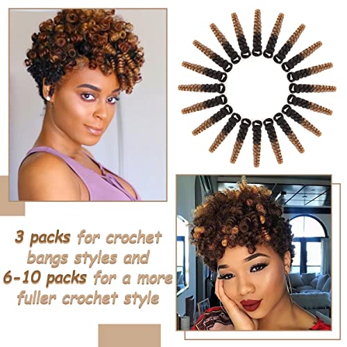 Фока Кратка Капчиња коса 8 пакувања за црни жени