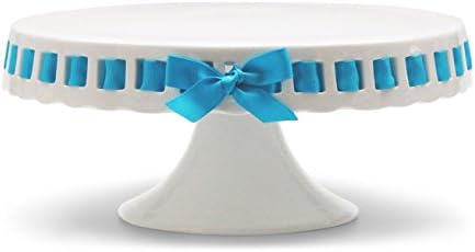 10 -инчен подножје за подножје на подножјето на торта со издвојување на раб и заменлива лента за ленти совршени за свадбени колачи Бебе
