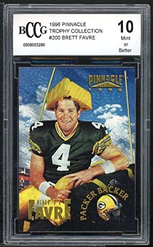 Brett Favre Card 1996 Collection Pinnacle Collection #200 BGS BCCG 10