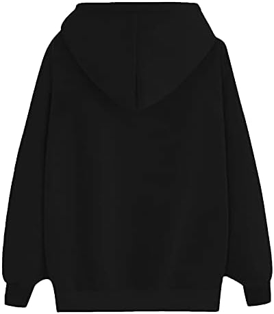 Suleux Pullover Sweatshirt женски врвови женски дуксери со џебни џебни маици за жени симпатична екипаж, џемпер, четвртина зип