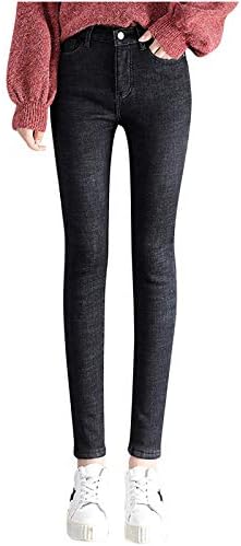 Зимски фармерки на нархбг за жени Шерпа наредени тексас панталони руно џегинг панталони тенок панталони јуниори слаби топли џегингс