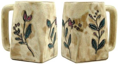 Комплет Од Две КОЛЕКЦИИ ЗА Каменина МАРА - Колекционерски Квадратни Чаши За Кафе Од 12 Мл-Дизајн На Диви цвеќиња
