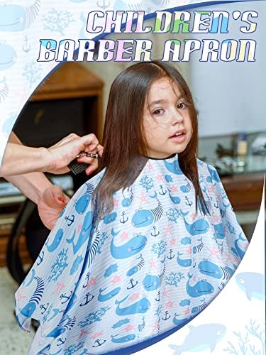 12 Парчиња Детска Коса Сечење Наметка Фризура Берберска Наметка Водоотпорна Престилка За Коса Прекривки За Коса За Деца Салонска Наметка