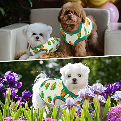 Маица за облека со кучиња T'Chaque, симпатична памучна кучиња, дише и издржлива облека за миленичиња, малечка облека за миленичиња,
