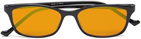 Eyekepper 97% сини блокирачки очила за деца, темно портокалово леќи со анти -рефлексивни облоги компјутерски очила