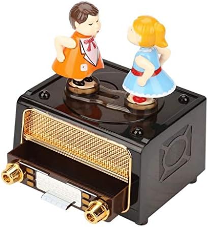BBSJ Бакнеж двојка музичка кутија звук машина игра накит кутија девојка рачно разгалена музичка механизам