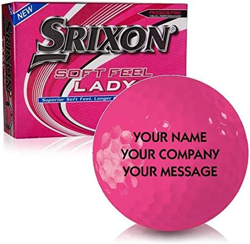 Srixon Soft Heel Feel Lady Pink 7 персонализирани топки за голф