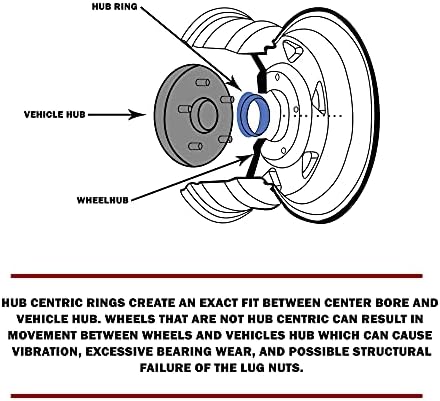 Делови за додатоци на тркала сет од 4 центричен ринг од 73мм ОД до 67,1мм центар за метал, метал