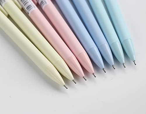 Механички моливи за шарен стил на Гансија 0,5 мм олово симпатичен естетски молив за пишување Детски пакети за подароци од 8 компјутери