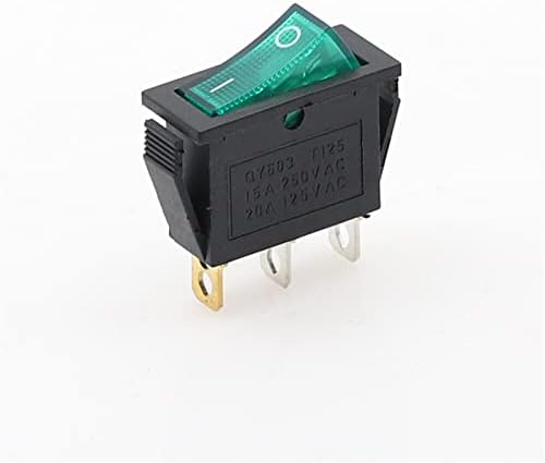 Liugou 1pcs KCD3 Self-Locking Switch Off 2 onsoft 2 Pin 16A 250VAC/ 20A 125VAC
