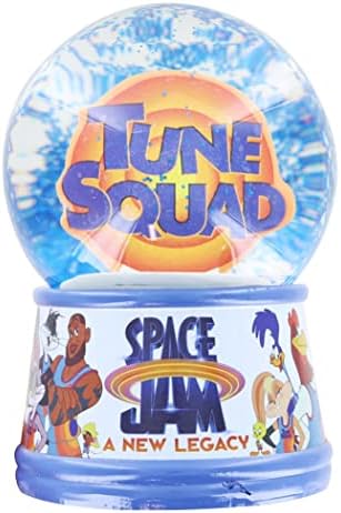Вселенски џем: Нов Legacy Tune Squad 4-инчен мини снежен глобус со парче сјајно прикажување на сјај | Колекционерско чување