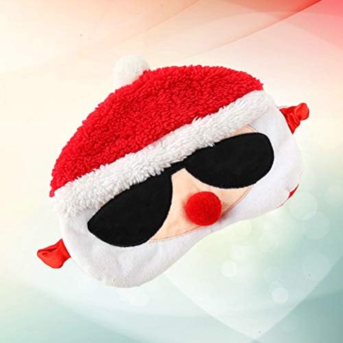 Очилачи за сонце од Амосфун Дедо Мраз за спиење маска за очи Божиќна маска за очи, креативна маска за очи
