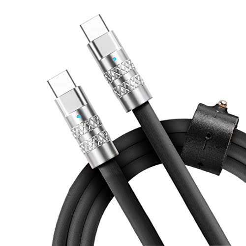 Statik TsumoCharge USB C кабел до I -производ 27W Брзо кабел за полнење - Тешка нераспределена силикона, поддржува кабел за трансфер