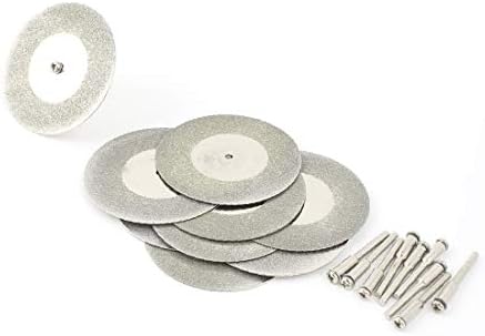 X-Ree 10pcs 60мм 2,4 дијамантски обложени ротациони сечење на тркала диск (10 парчиња 60 мм 2,4 мм 2,4 '' Диско де диско Giratorio de corte