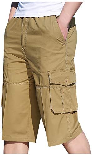 Менски шорцеви со џебови, машки моден патент на отворено, џебни шорцеви спортови комбинеи обични панталони