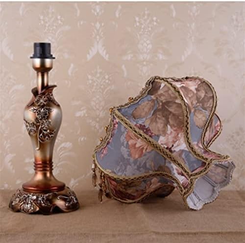 Zhyh Табела за ламба Викторијана биро за цветни крпи уметност+смола Тифани стил за спална соба сина