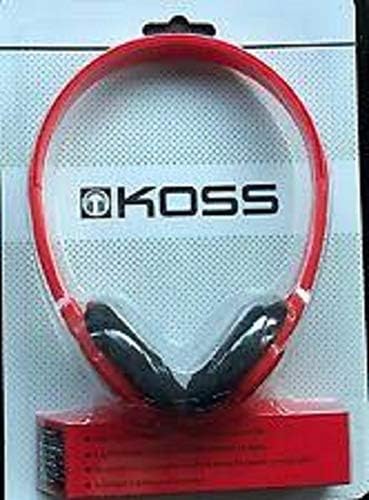 Слушални слушалки за уво Koss KPH7R со прилагодлива лента за глава - црвена