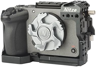 Nitze Cage for Sony FX30, FX3 камера со капаче за кабел за монтирање, прицврстувач на кабел HDMI и вградена ARCA QR плоча-T-S03C