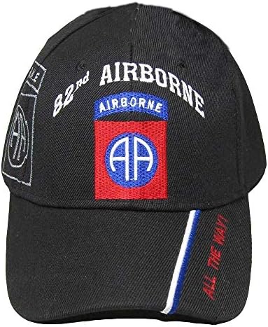MWS 82 Airborne Div Div DivisionAll На патот! Лиценцирана везена капа капа црна