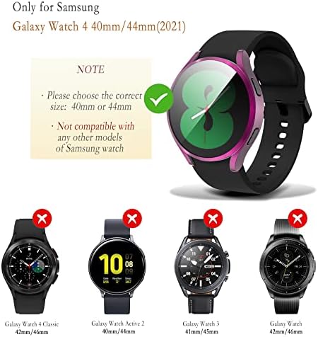 Куќиште Компатибилно Со Samsung Galaxy Watch 4 40mm 44mm Заштитни Ленти За Екран Додатоци Мек Tpu Заштитен Капак Вграден HD Филм