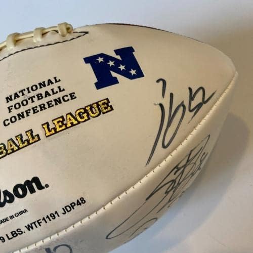2012 Pro Bowl NFC тим потпиша фудбал Дру Брејс Чарлс Вудсон ЈСА Коа - Автограмски фудбали