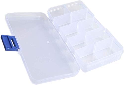 ЗИМ119 10 15 Решетката може да се отстрани Проѕирна Пластична Кутија За Складирање Кутија За Накит Кутија За Накит Електронски Компоненти Делови