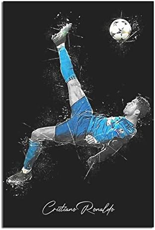 Фудбалски спортови Супер starвезда Либерк Лионел Меси Постер слика на платно платно wallидна уметност печатење модерна домашна соба