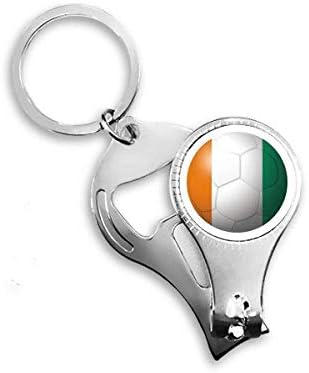Coate d'ivoire Национално знаме Фудбалски нокти Nipper прстен клуч за шишиња со шишиња со шише Клипер