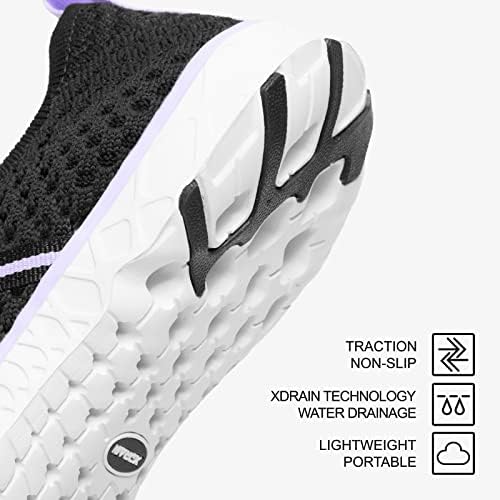 Колили Hyperенски хидро спортски чевли за вода - Истегнување и ултра мозоци ѓон, поддршка за лак | Брзо сушење | Лесен
