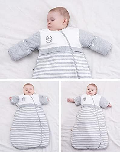 Бебе Деца Ќебе За Носење Мали Деца Вреќа За Спиење За Бебиња Ракави Што Се Одвојуваат