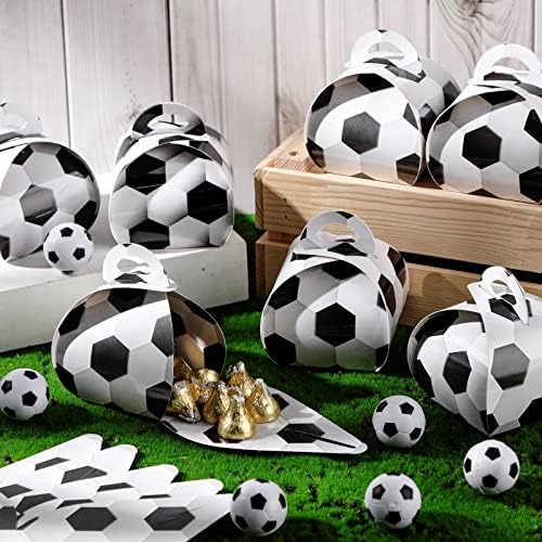 36 пакувања спортски партиски кутии фаворизираат топка Гуди кутии спортска игра тема за подароци кутии фудбалски фудбалски бонбони кутии спортски