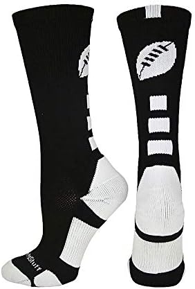 Madsportsstuff Фудбалски чорапи со екипаж за момчиња или мажи, фудбалски подарок