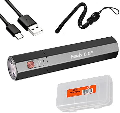 Fenix ​​E-CP 2-In-1 EDC Flashlight and Power Bank, 1600 Lumen USB-C полнење со организатор на Lumentac