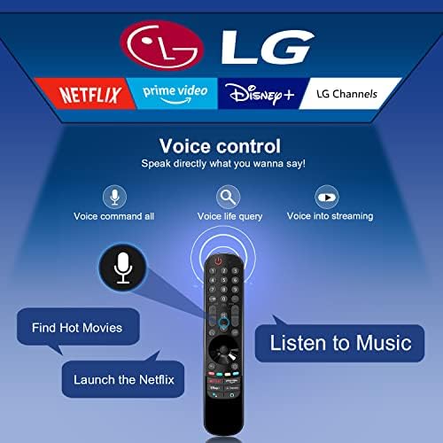 Zyk MR21GA за LG Magic Remote со покажувач и замена на гласовната функција за LG Smart TV далечински управувач AKB76036202