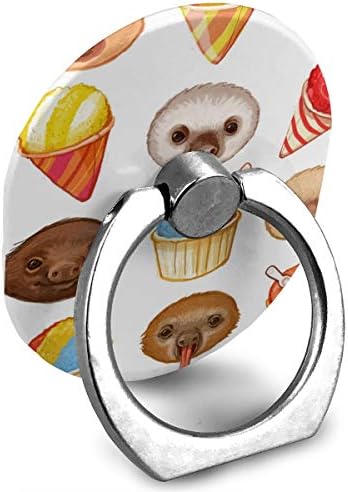 Држач за мобилни телефони Слаки и сладолед на прстенот за сладолед, прилагодлив 360 ° Телефонски штанд за iPad, поттикне, телефон X/6/6S/7/8/8
