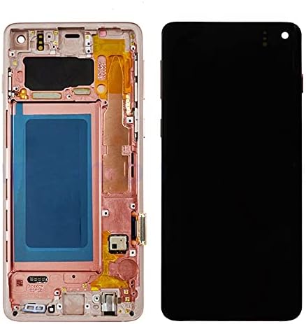 [Розова Рамка] Оригинален Амолед За SAMSUNG Galaxy S10 LCD Дисплеј СО РАМКА SM-G973U SM-G973W 6.1 Инчен Лцд Екран Замена Делови