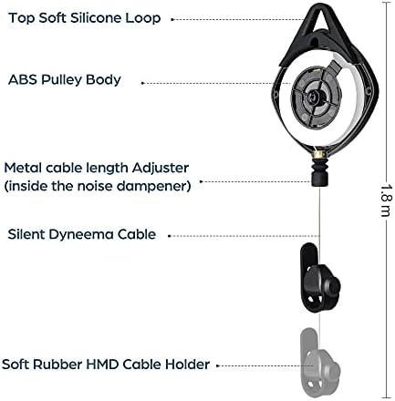 Управување со кабел VR за потрага по Oculus, систем за влечење на таванот за тавани за/индекс на вентил/HTC Vive/Vive Pro/Rift S/HP