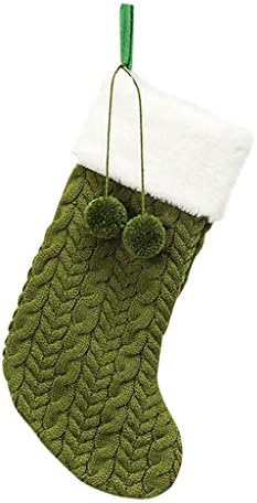 Мини карирани божиќни чорапи за порибување манжетни за порибување со кадифен декор дома, декор, мед пчела украс, рефус на големо