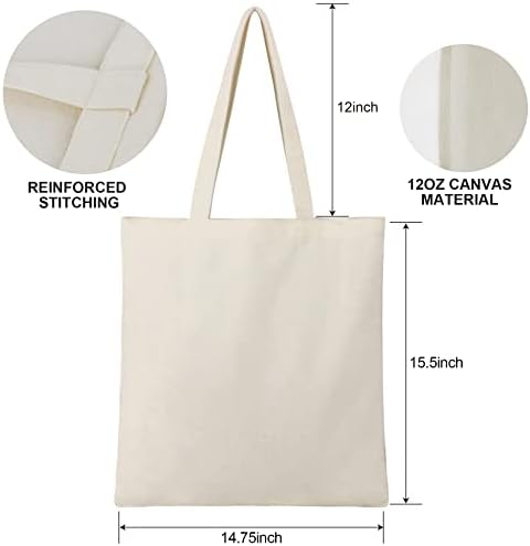 Beegreen Canvas tote торба со внатрешен патент џеб симпатична пеперутка естетска тота торба за еднократна употреба торба торба