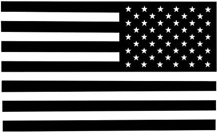 Црно и чисто потчинето американско знаме за знаме 2 напред/2 инверзни