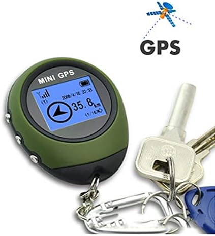 Jeusdf mini GPS tracker locator Пронаоѓач на приемник за навигација со рачен USB -полнење со електронски компас за патување на