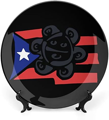 Американско знаме на државно знаме Декоративна плоча тркалезна плоча за керамичка чинија коска Кина плоча со приказ за свадба