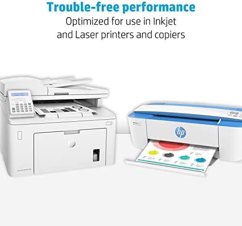 HP печатач хартија | 8,5 x 14 хартија | Канцеларија 20 lb | 10 случај на рем - 5000 листови | 92 светла | Направено во САД - FSC Сертифициран
