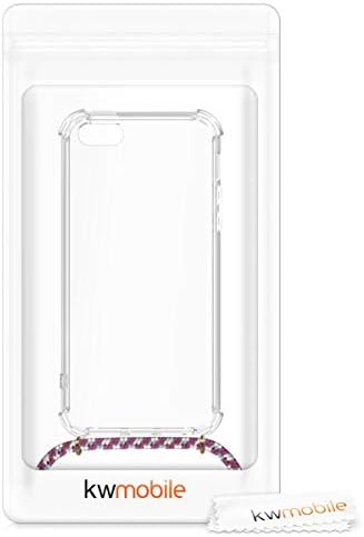 CWMobile Crossbody Case Компатибилен со Apple iPhone SE/iPhone 5/iPhone 5S Case - Clear TPU Телефонски покритие w/лента за кабел за ландери