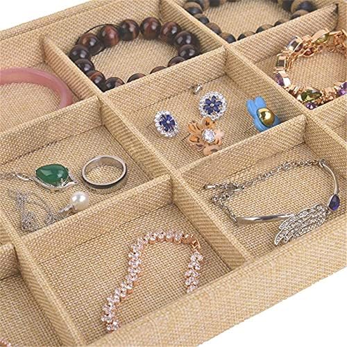 Кутија За Складирање накит Што Може Да Се Натрупува Фиоки За Прикажување Накит 12 Мрежи Прстени Обетки Нараквица Кутија За Складирање