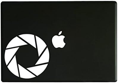 Апертура за фотографија - игри - бел винил декларатор налепница за автомобили MacBook лаптоп