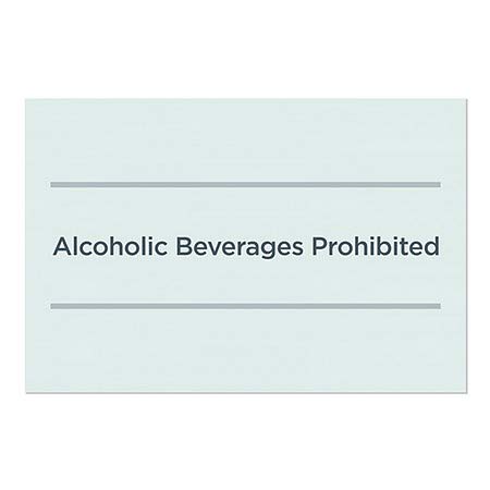 CGSignLab | Забранети Алкохолни Пијалоци-Основен ЧајДржење На Прозорецот | 36x24